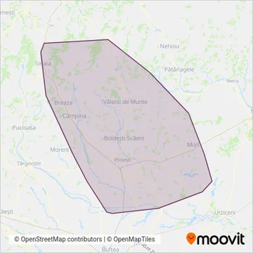 Transport Județean Prahova coverage area map