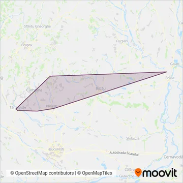 Transferoviar Calatori coverage area map