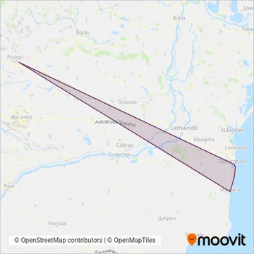 Regio Călători coverage area map