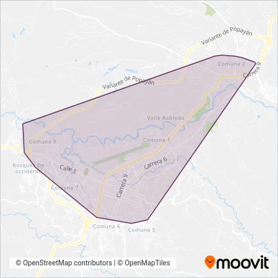 Translibertad coverage area map
