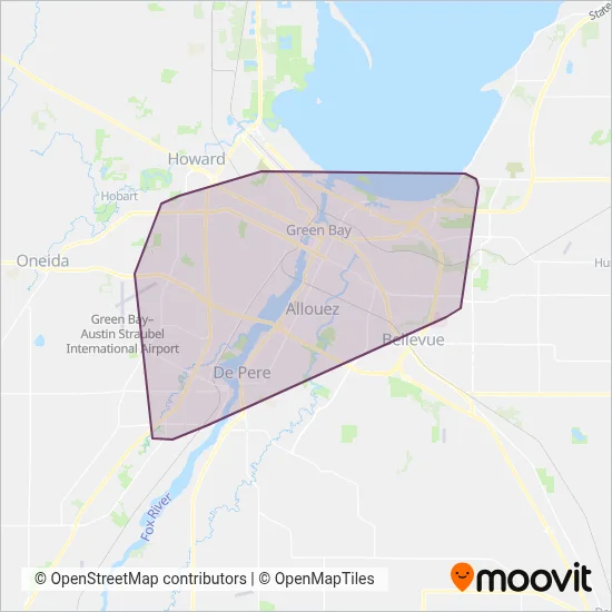 GBM coverage area map