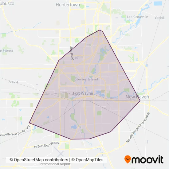 Citilink coverage area map