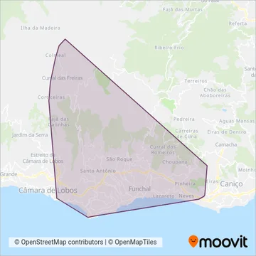 HF coverage area map