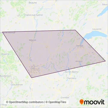SNCF VOYAGEURS (Bus) coverage area map