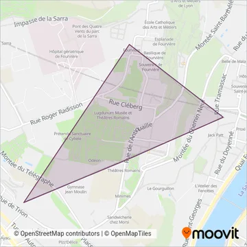 TCL (Funicular) coverage area map