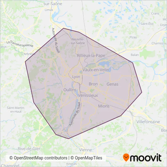 TCL SYTRAL coverage area map