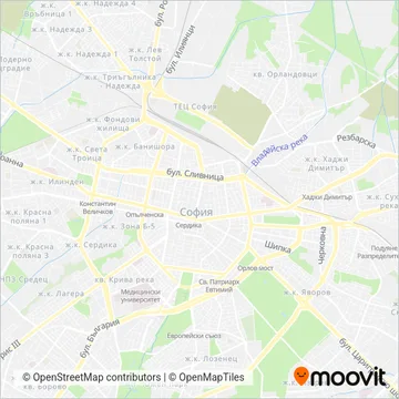 BDZ Passengers (Bus) coverage area map