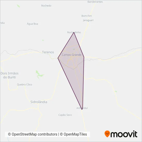 Guaicurus coverage area map