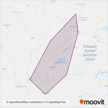 Carte de la zone de couverture de Lihsa