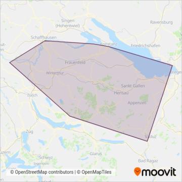 THURBO coverage area map