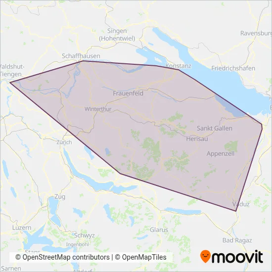 THURBO Verbundsgebiet