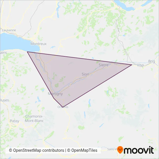 Regionalps Verbundsgebiet