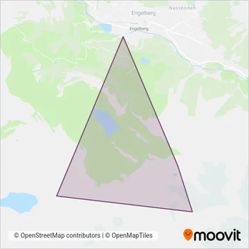 Carte de la zone de couverture de Engelberg-Trübsee-Titlis (Téléphérique)