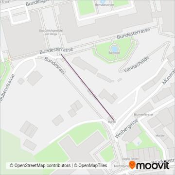 Drahtseilbahn Marzili-Stadt Bern AG coverage area map