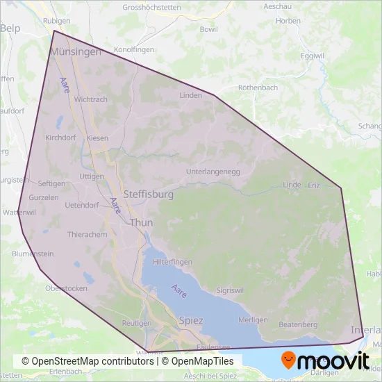 STI Bus AG coverage area map