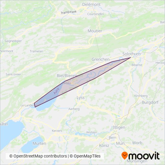 Bielersee coverage area map