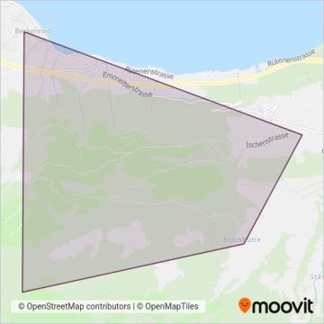 Bergbahnen Beckenried-Emmetten coverage area map