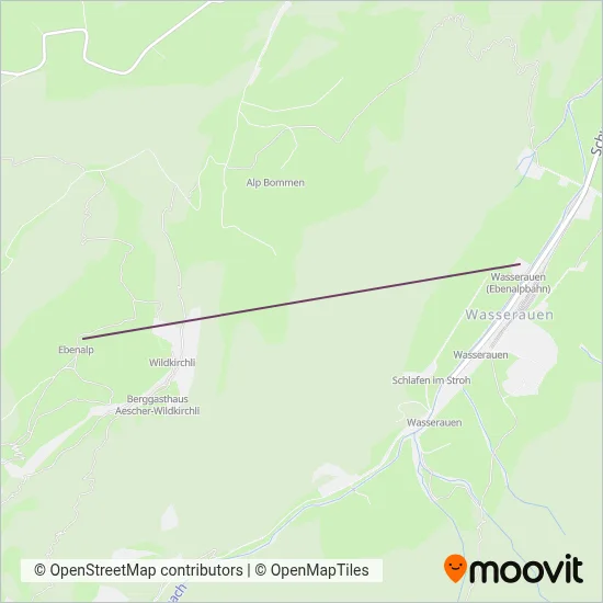 Wasserauen-Ebenalp coverage area map