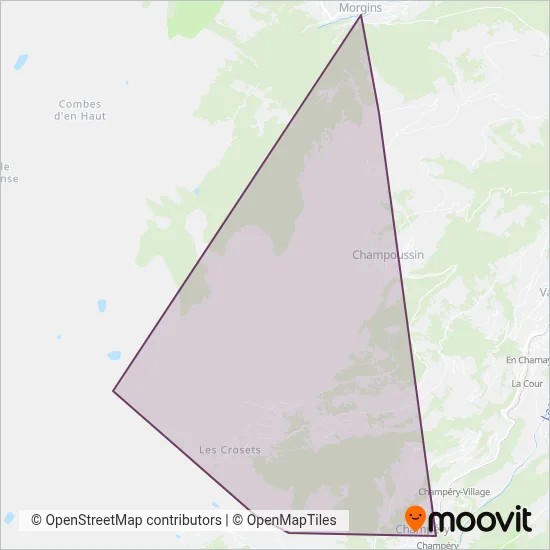 Portes du Soleil Suisse SA coverage area map