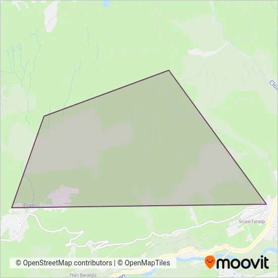 Pendicularas Scuol SA coverage area map