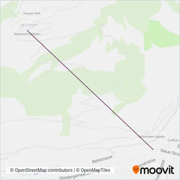 Carte de la zone de couverture de Gampel-Jeizinen