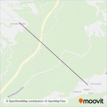 Rosswald Bahnen AG coverage area map