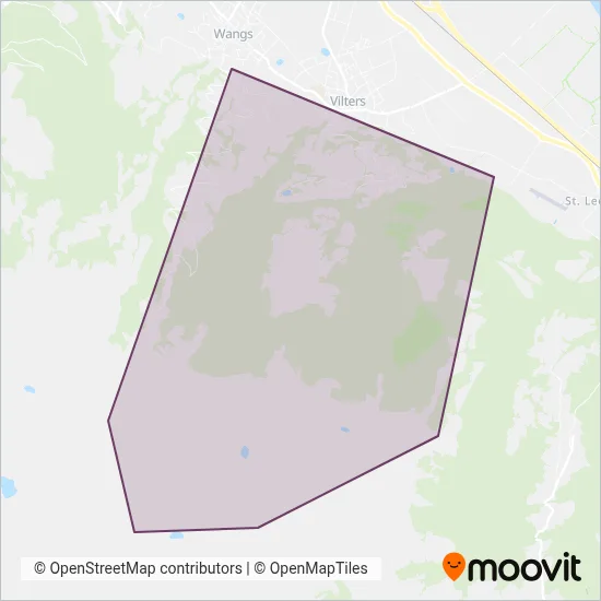 Pizolbahnen AG coverage area map