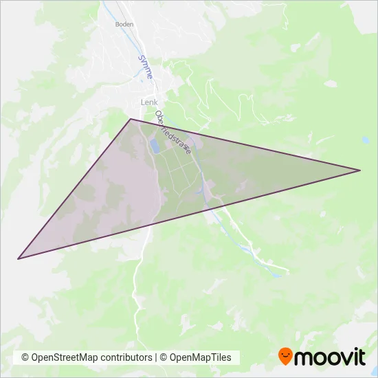 Lenk Bergbahnen coverage area map