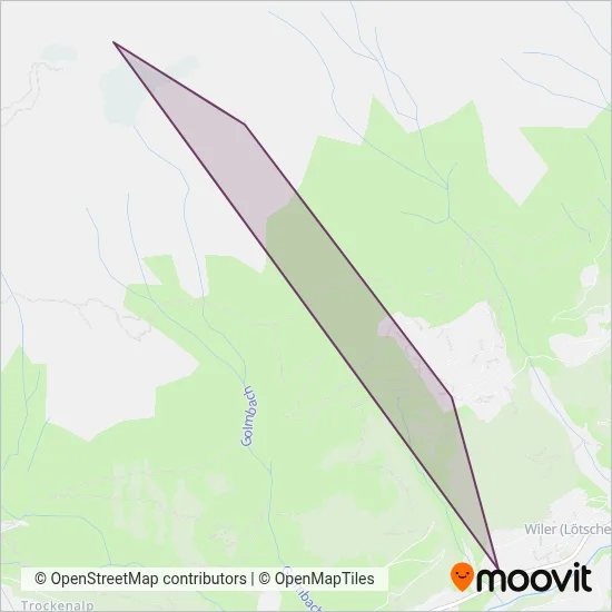 Lauchernalp Bergbahnen AG coverage area map