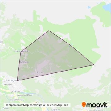 Bergbahnen Meiringen-Hasliberg coverage area map