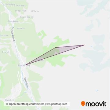 Bergbahnen Hohsaas AG coverage area map