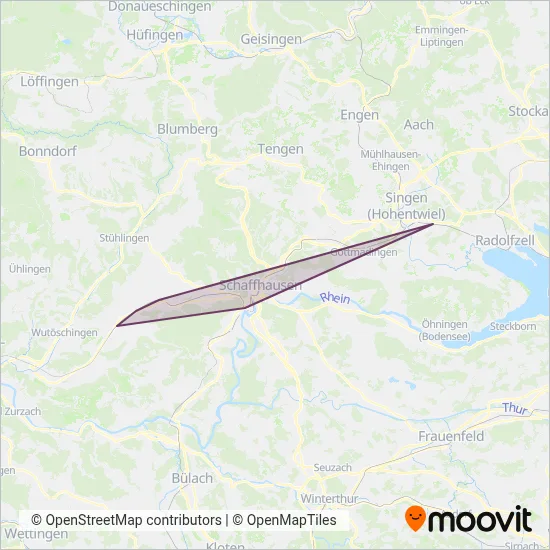 SBB GmbH (Grenzverkehr) coverage area map