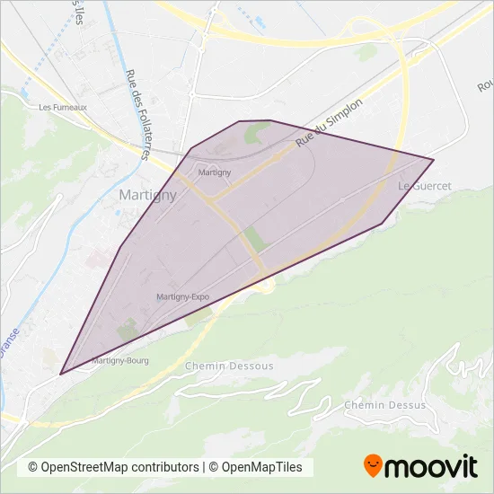Bus urbain de Martigny Verbundsgebiet