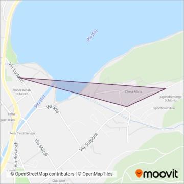 Ortsbus St. Moritz coverage area map