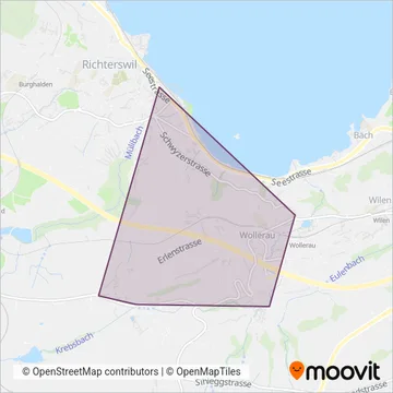 Carte de la zone de couverture de Bamert Bus