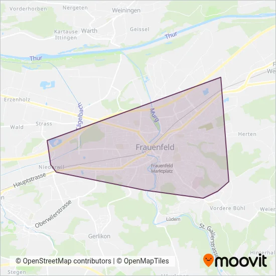 Stadtbus Frauenfeld Verbundsgebiet