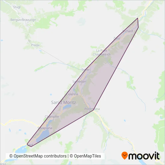 Bus und Service AG (Engadin) Verbundsgebiet
