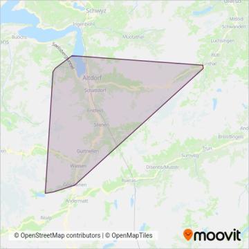 Auto AG Uri coverage area map