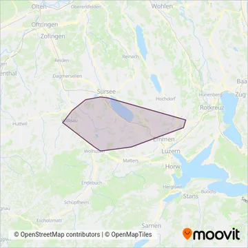 Carte de la zone de couverture de Automobil Rottal AG