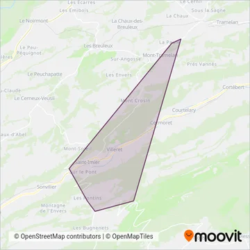 Carte de la zone de couverture de Automobiles CJ