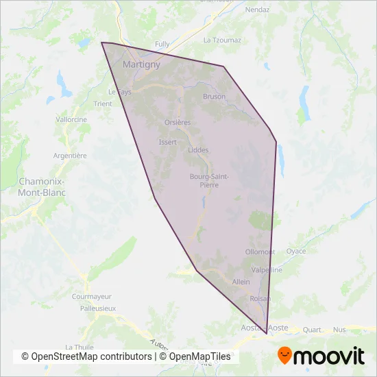 Service d'automobiles TMR Verbundsgebiet