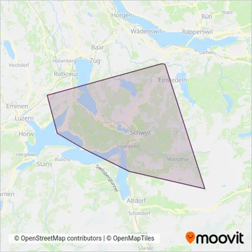 Auto AG Schwyz coverage area map