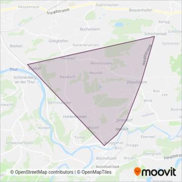 BUS Oberthurgau AG coverage area map