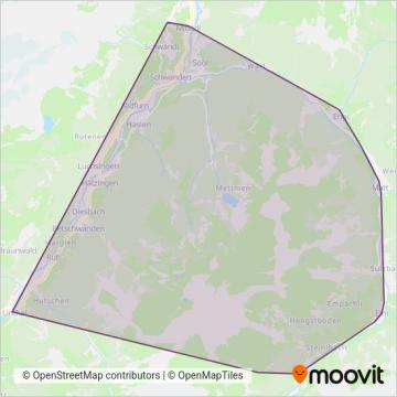 Autobetrieb Sernftal coverage area map