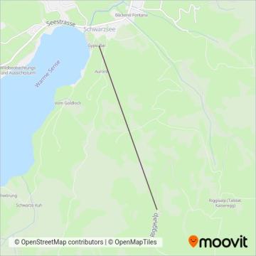 Kaisereggbahnen Schwarzsee AG coverage area map