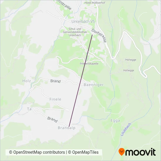 Sportbahnen Unterbäch AG coverage area map