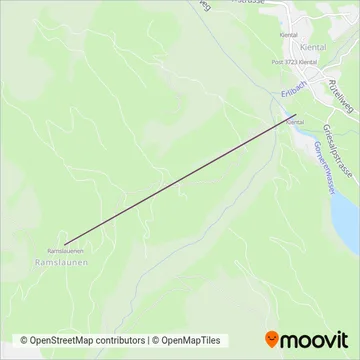 Sesselbahn Kiental-Ramslauenen coverage area map
