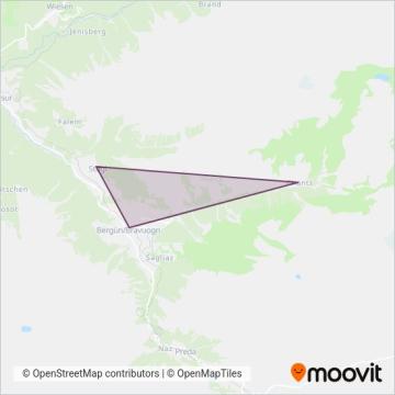 Busbetrieb Gemeinde Bergün coverage area map