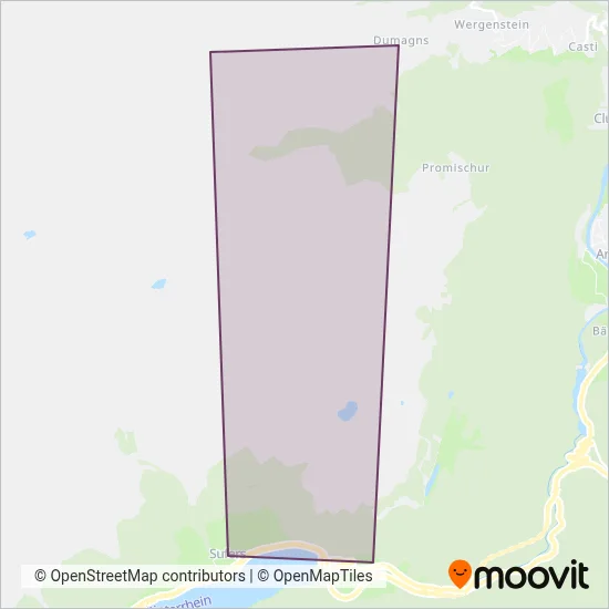Verein Naturpark Beverin coverage area map