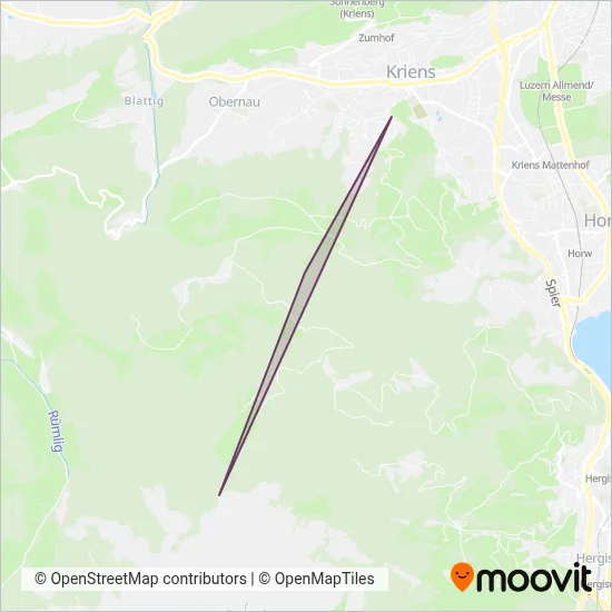 Kriens-Fräkmüntegg coverage area map
